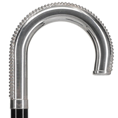 Italian Luxury: 'Lustrous Tourist' Cane, Crafted in 925r Silver