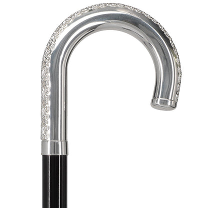 Italian Luxury: 'Tranquil Tourist' Cane, Crafted in 925r Silver