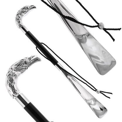 Italian Luxury: Eagle Shoehorn, Crafted in Refined 925r Silver