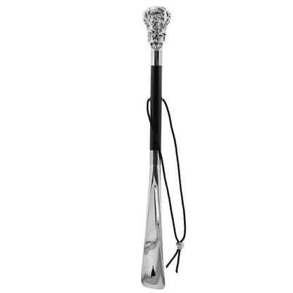 Silver 925r Intricate Flower Shoehorn