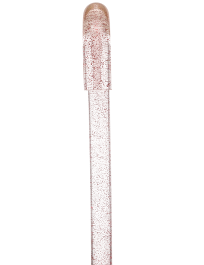 Rosé Shimmer Sparkle Cane: Pink Sparkles in Invisible Clear Shaft