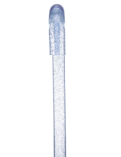 Blue Stardust Sparkle Cane: Blue Sparkles in Invisible Clear Shaft