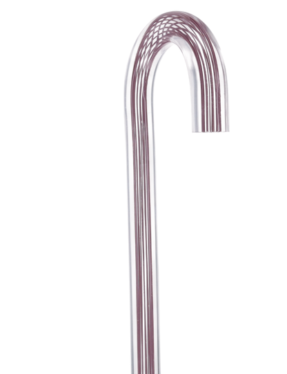Mauvelous Glide Cane: Mauve Violet Lines in Invisible Clear Shaft