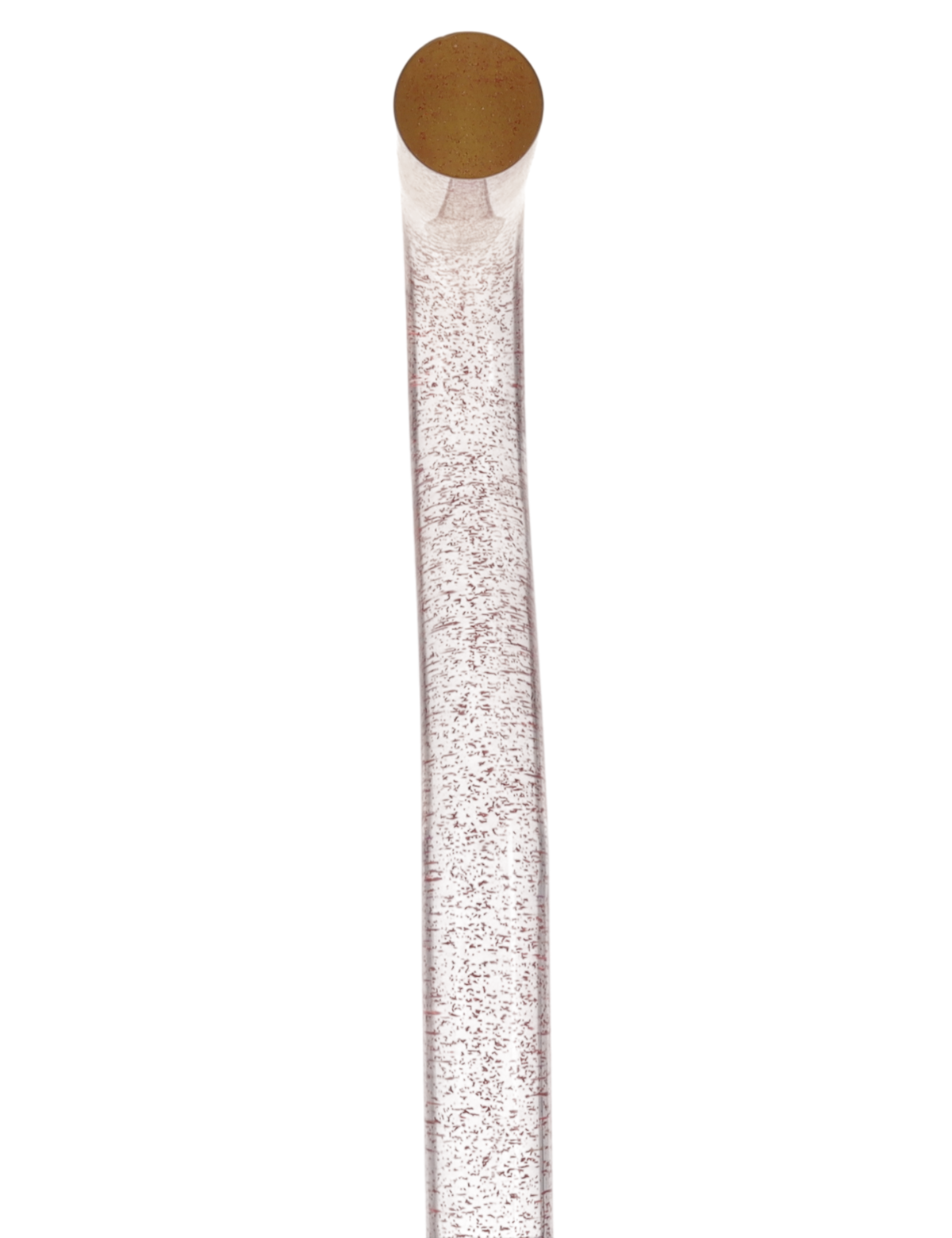 Rosé Shimmer Sparkle Cane: Pink Sparkles in Invisible Clear Shaft