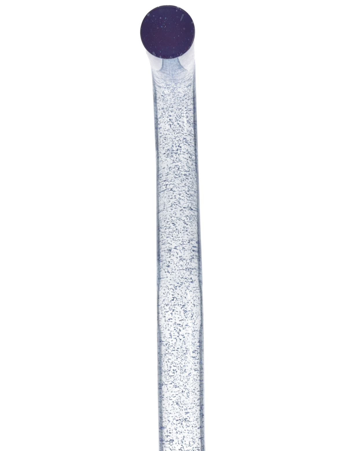 Blue Stardust Sparkle Cane: Blue Sparkles in Invisible Clear Shaft