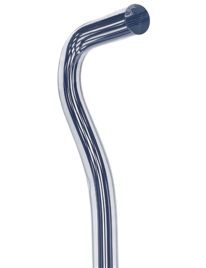 Denim Stripes Cane: Blue Lines in Invisible Clear Shaft