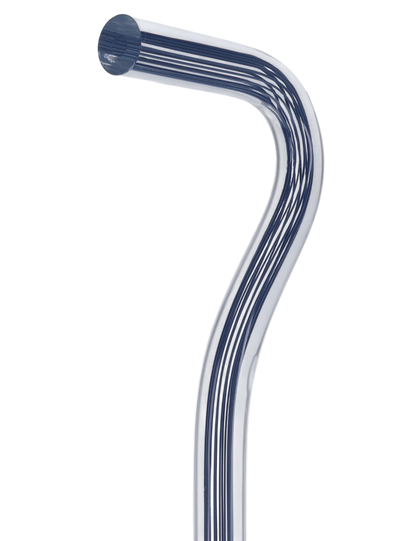 Denim Stripes Cane: Blue Lines in Invisible Clear Shaft