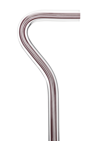 Mauvelous Glide Cane: Mauve Violet Lines in Invisible Clear Shaft