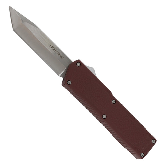7.85" Georgia Red Clay Heavy Duty Lightning Automatic OTF Knife
