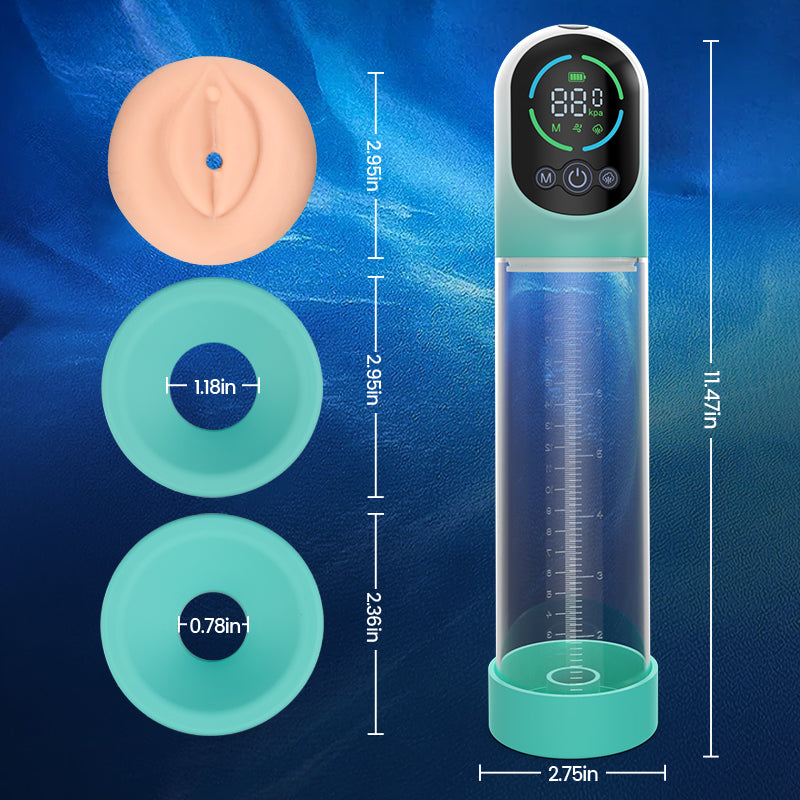 GigaGrow- Acmejoy 5 Suction & Manual Air Pressure 2 IN 1 for ED Treatment Penis Pump