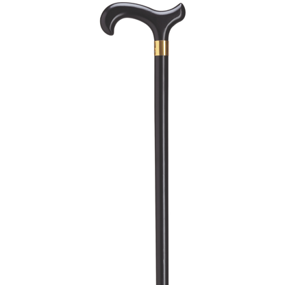 Men's Derby Cane with Brass Band