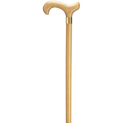 Men's Derby Cane with Brass Band