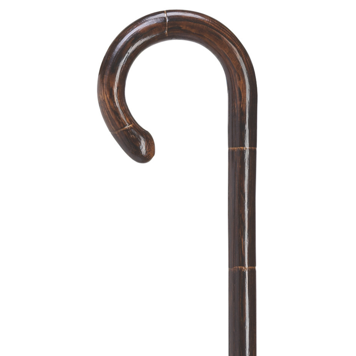 Oak Crook Cane-Stepped & Scorched