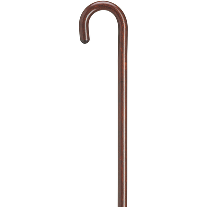 Elegant Women's Maple Wood Walking Cane - Walnut/Mahogany Finish