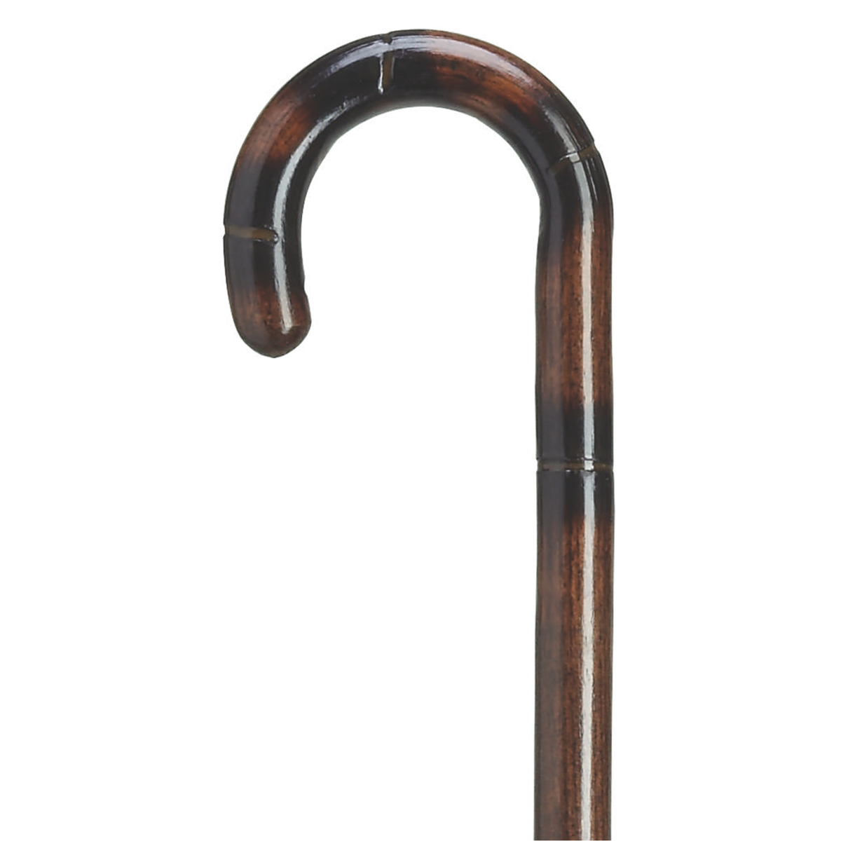 Stepped & Scorched Tourist Cane 3-4"