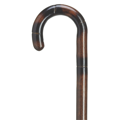 Stepped & Scorched Tourist Cane 3-4"