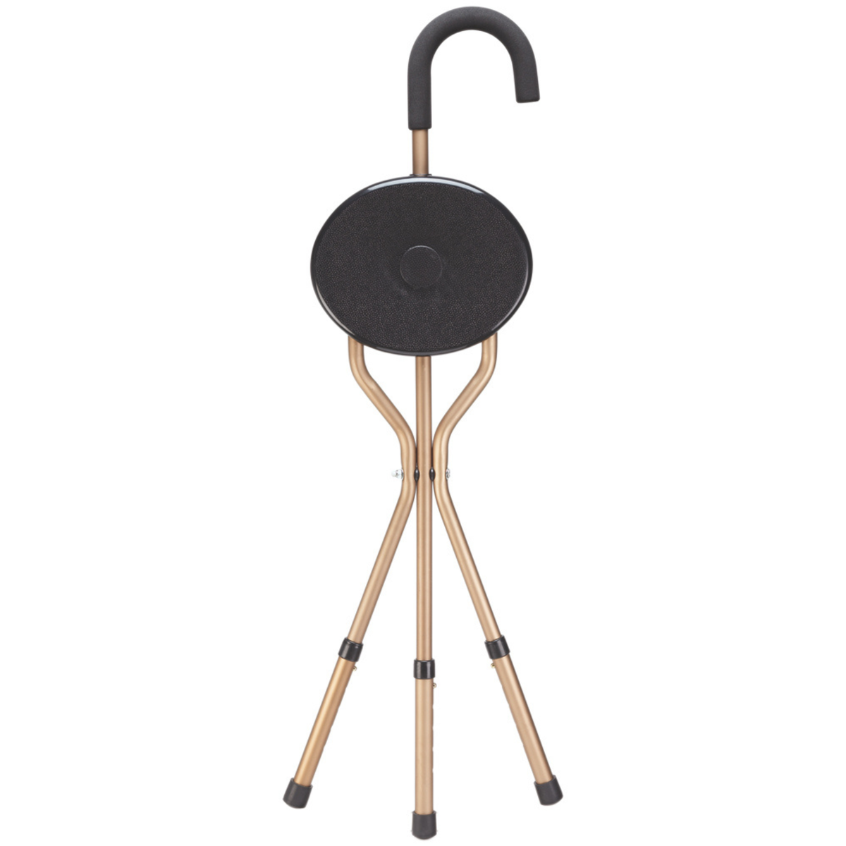 Adjustable Tri-Leg Seat Cane with Foam Handle - Supports 200lbs