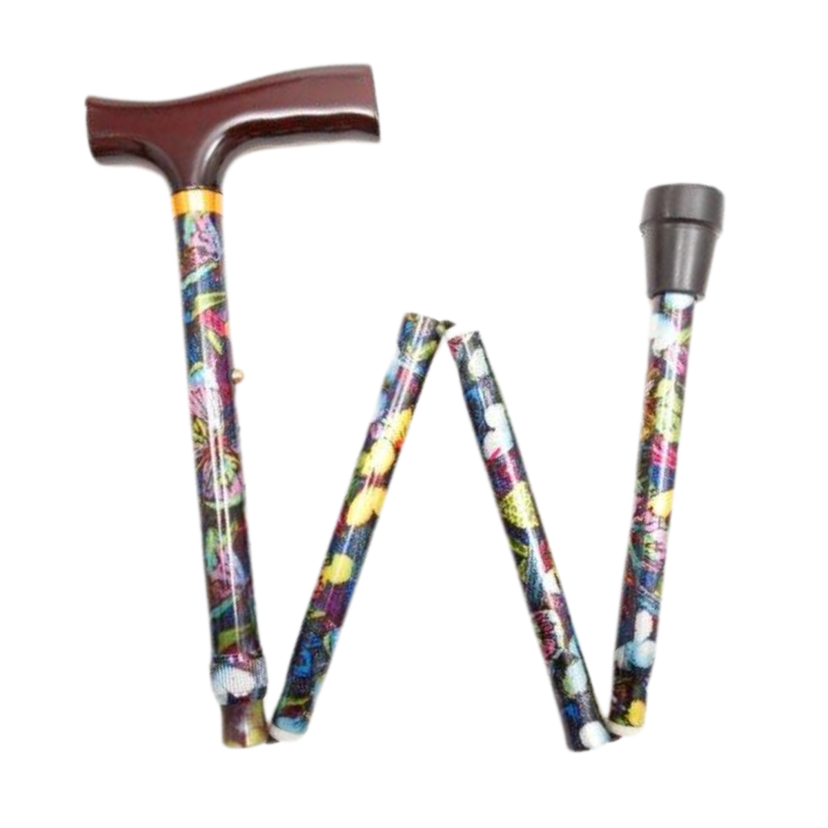 Adjustable Aluminum Folding Walking Cane - 8 Prints, Fashion Styles
