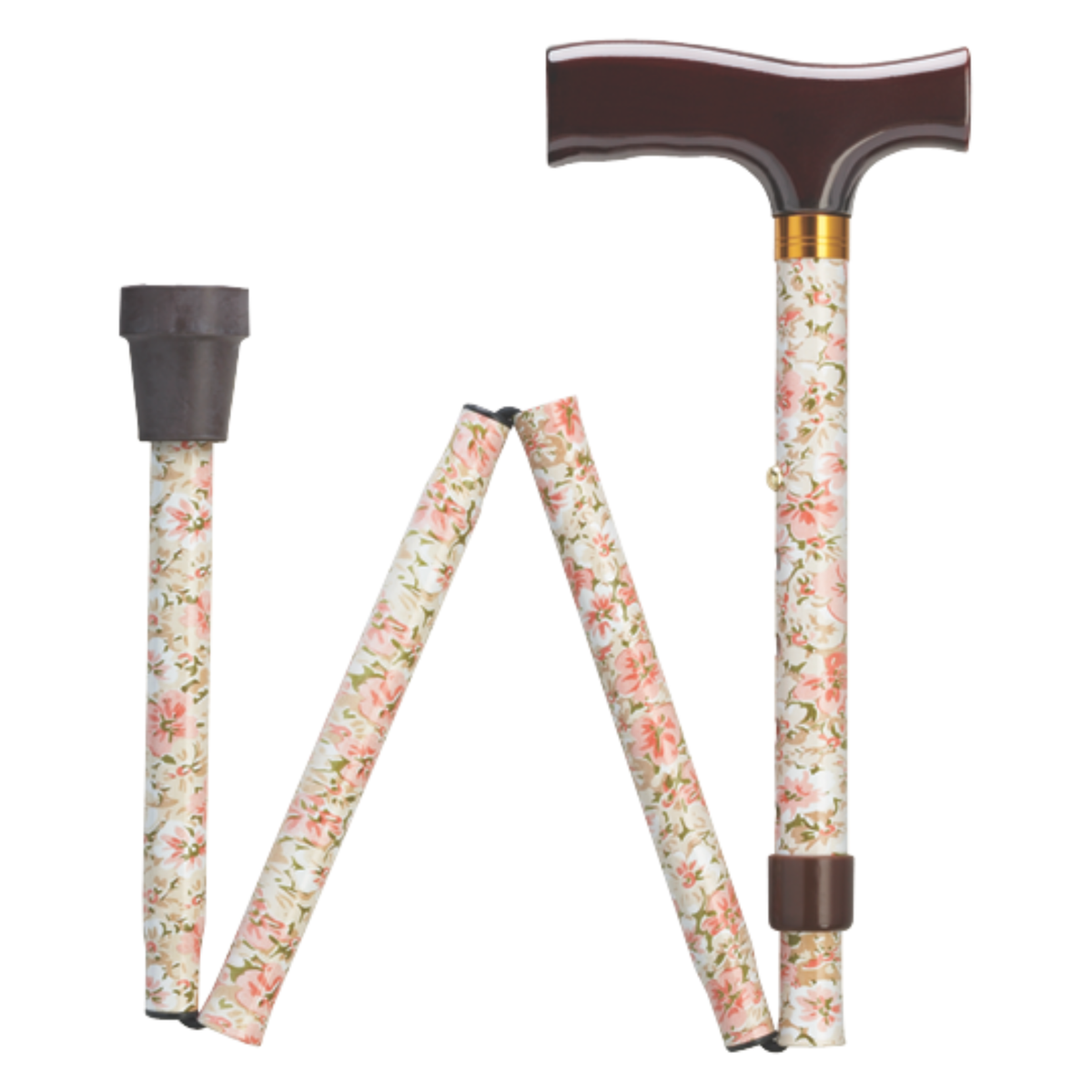Adjustable Aluminum Folding Walking Cane - 8 Prints, Fashion Styles