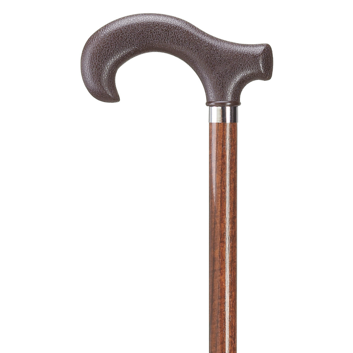 Elegant Ash Wood Walking Cane with Nylon Derby Handle