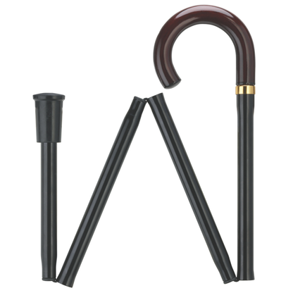 Crook Handle  Adjustable Folding Cane