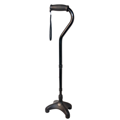 Compact Foldable Quad Cane for Travel & Stability