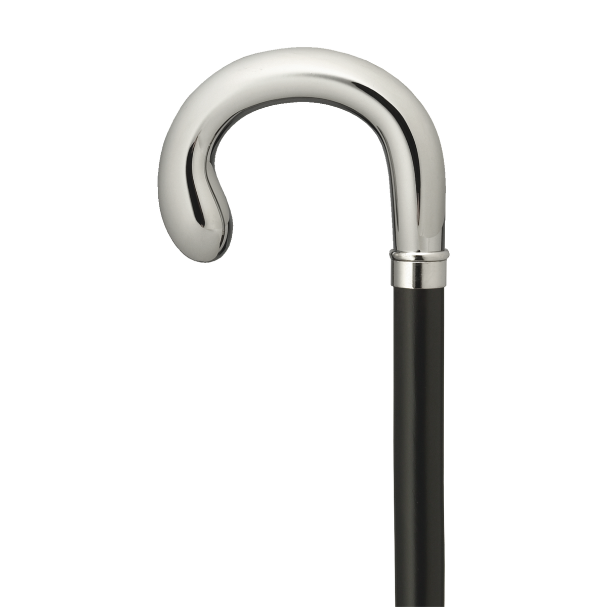 Classy Chrome Crook Handle Cane