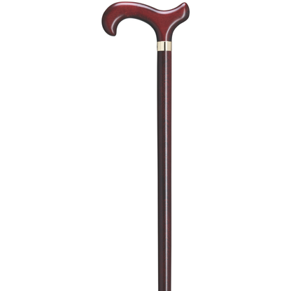Burgundy Derby Walking Cane