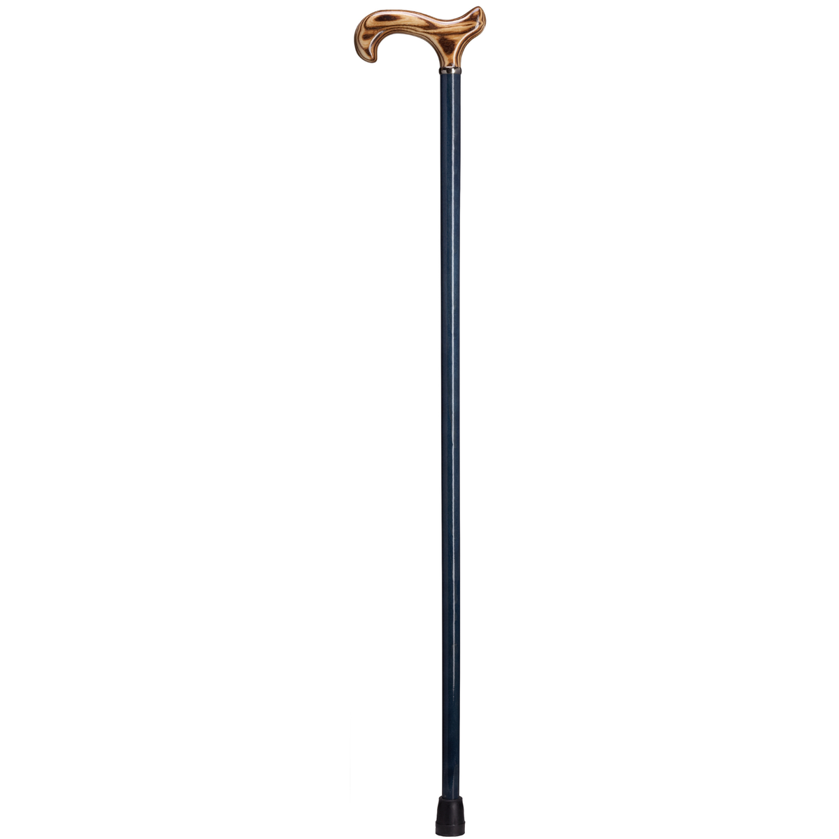 Denim Blue Scorched Derby Cane - 36'' High Gloss