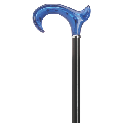 Titanic Blue Derby Handle Walking Cane – Elegant German Design