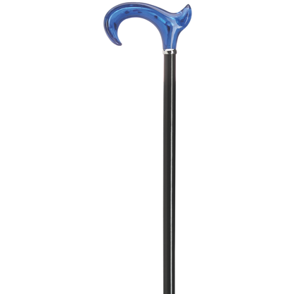 Titanic Blue Derby Handle Walking Cane – Elegant German Design