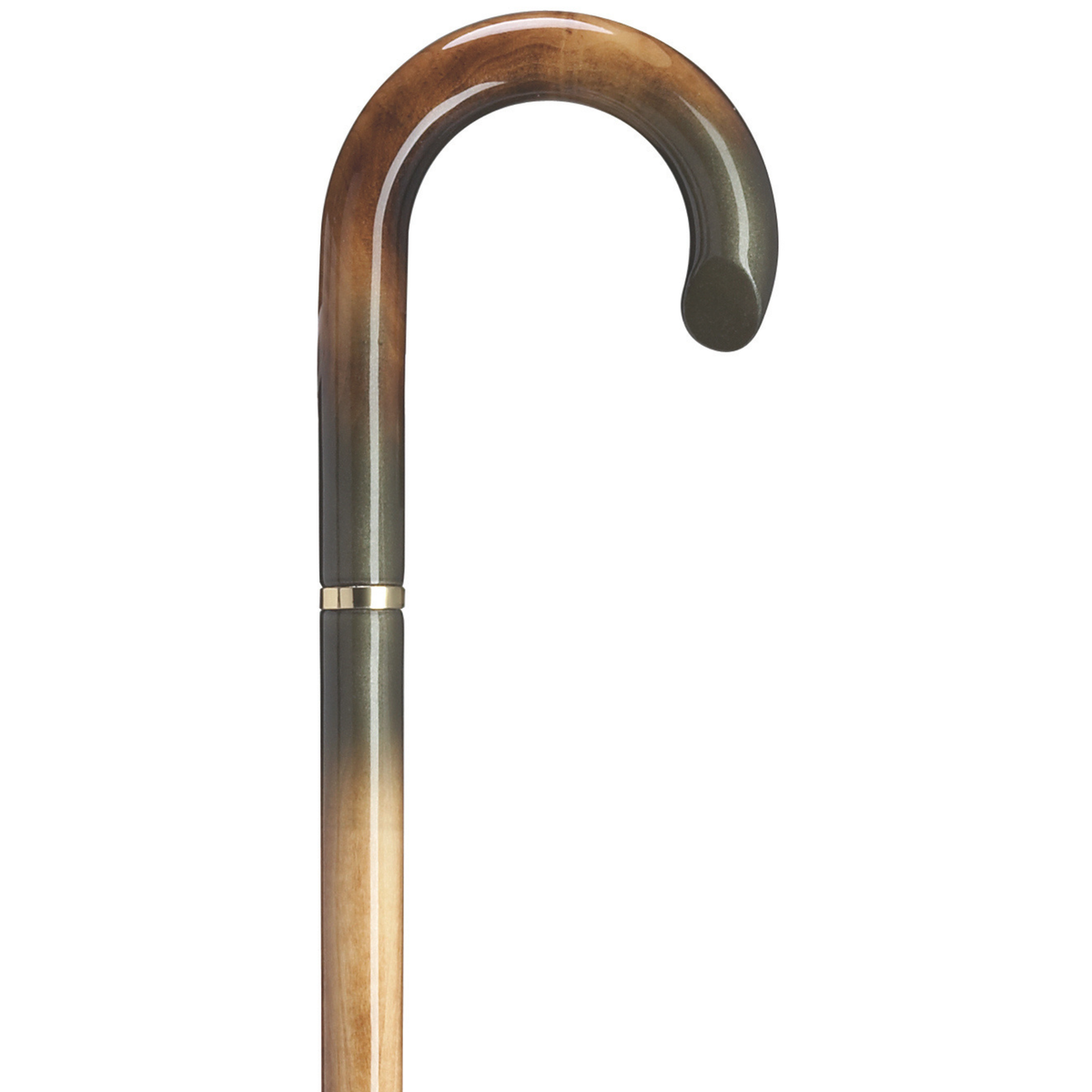 Slashed Nose Crook Cane - Chameleon