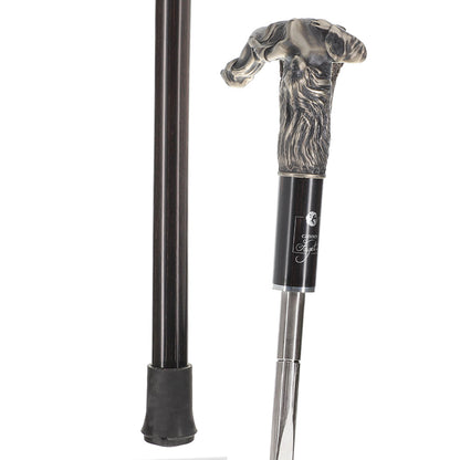 French Aphrodite Sword-Cane: Intricate Design & Stamina Wood