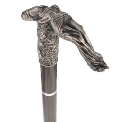 French Aphrodite Sword-Cane: Intricate Design & Stamina Wood
