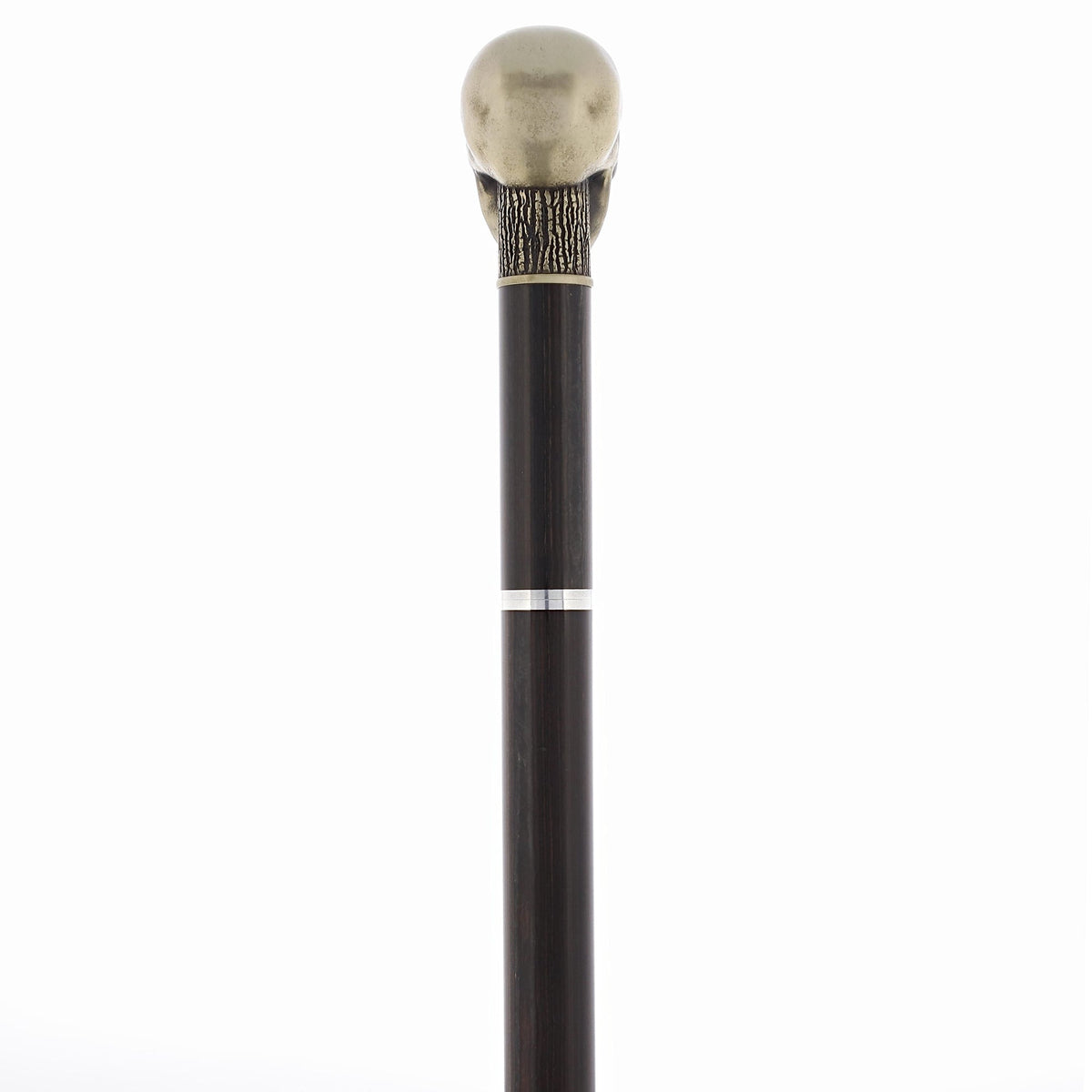 Silver Plated Skull Handle Sword Walking Stick With Stamina Shaft