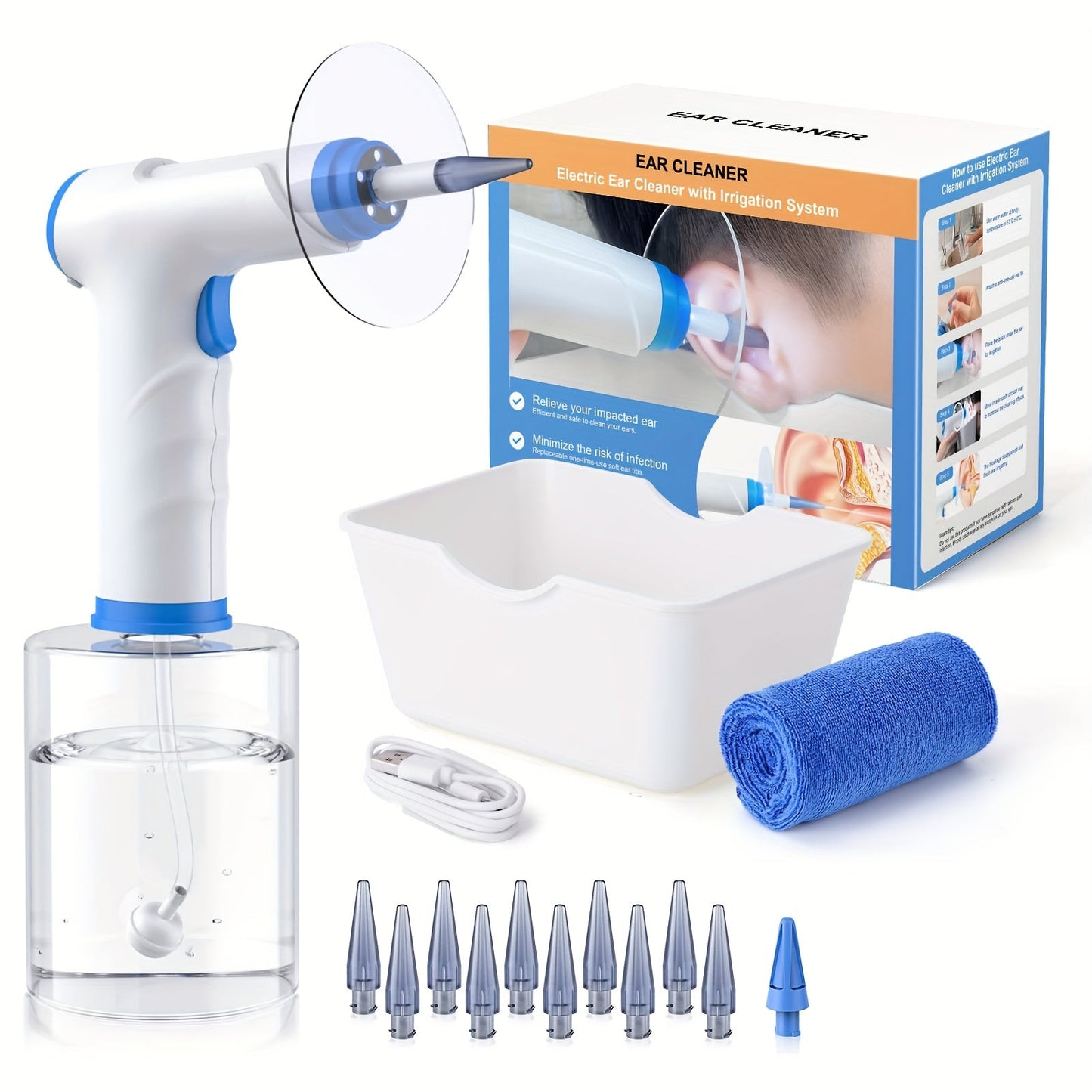 Electric Hydraulic Ear Irrigation System Kit