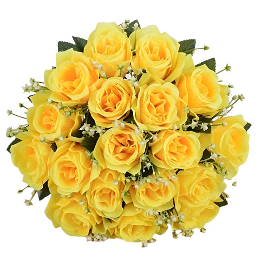 Silk Artificial Roses Bouquet for Home Decor