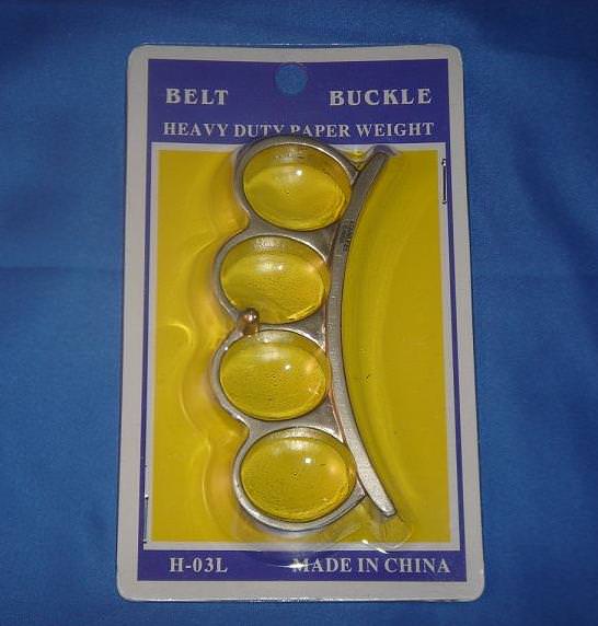Extra Large HEAVY Nickel Curvy Belt Buckle - Paper Weight - TOPHATTER'S ARMORY DEALS