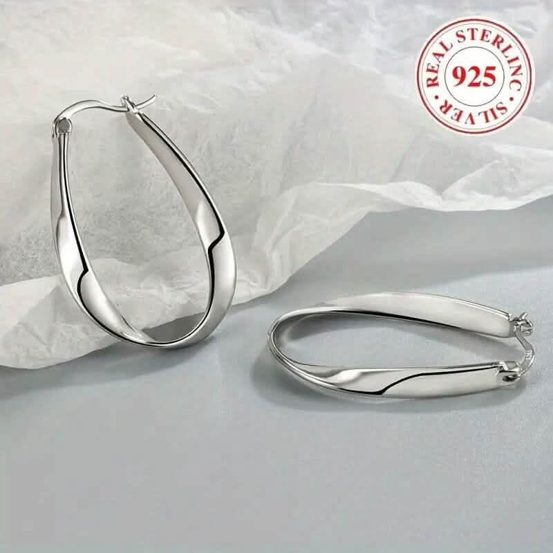 925 Silver Hypoallergenic Elegant Retro Style Earrings