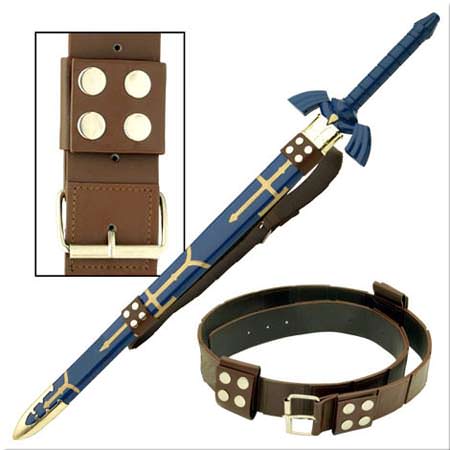 Zelda Link Hyrule Sword Leather Belt Strap
