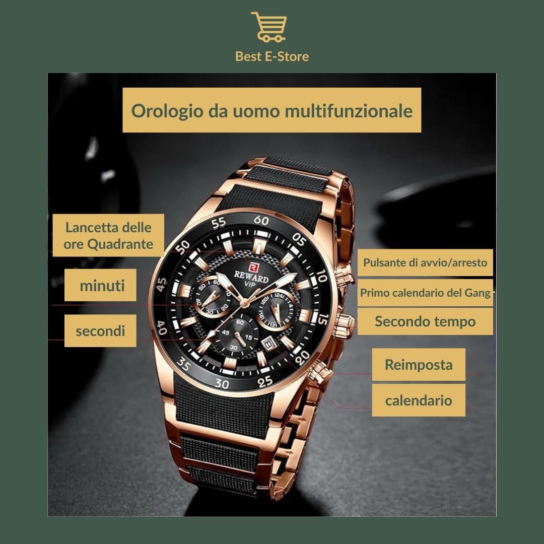 ⭐ Orologio da Uomo Premium: Design Elegante, Massimo Comfort & Idea Regalo Perfetta 🎁