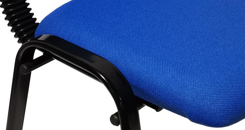 Stackable & Linkable Office Conference Visitor Community  Chairs (Set of 7-Blue)
