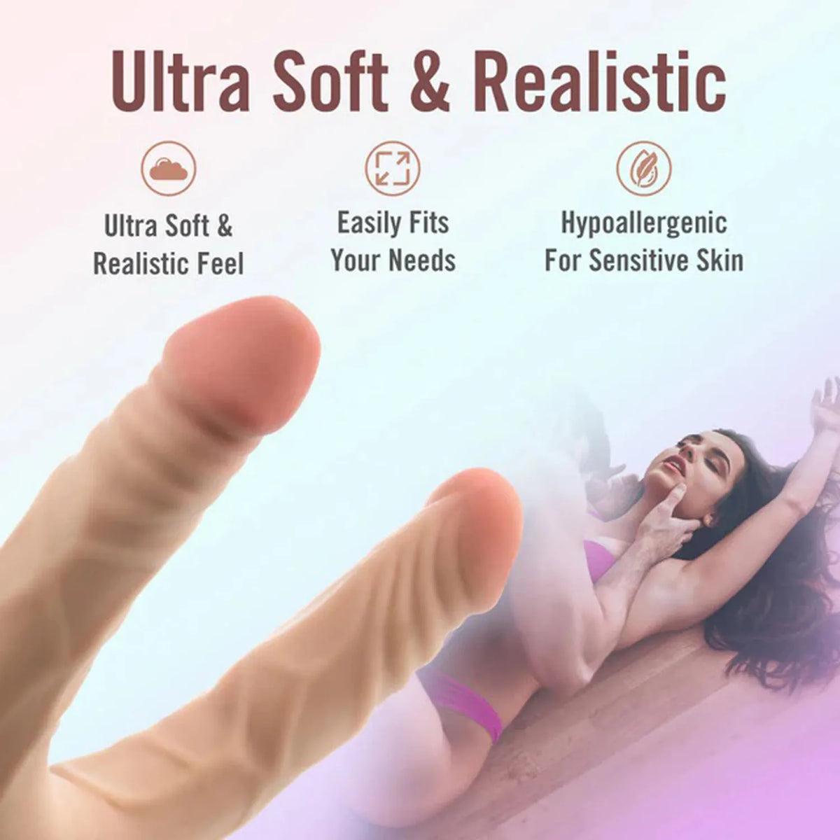 Dr. Skin Plus 14 Inch Posable Double Dong – Dual-Ended Dildo
