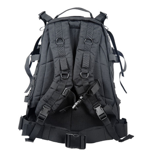 Large 600D Polyester 3D Outdoor Backpack Black