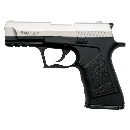 EKOL ALP Satin Finish 9mm Sub-Compact V92F Blank Firing Replica Gun