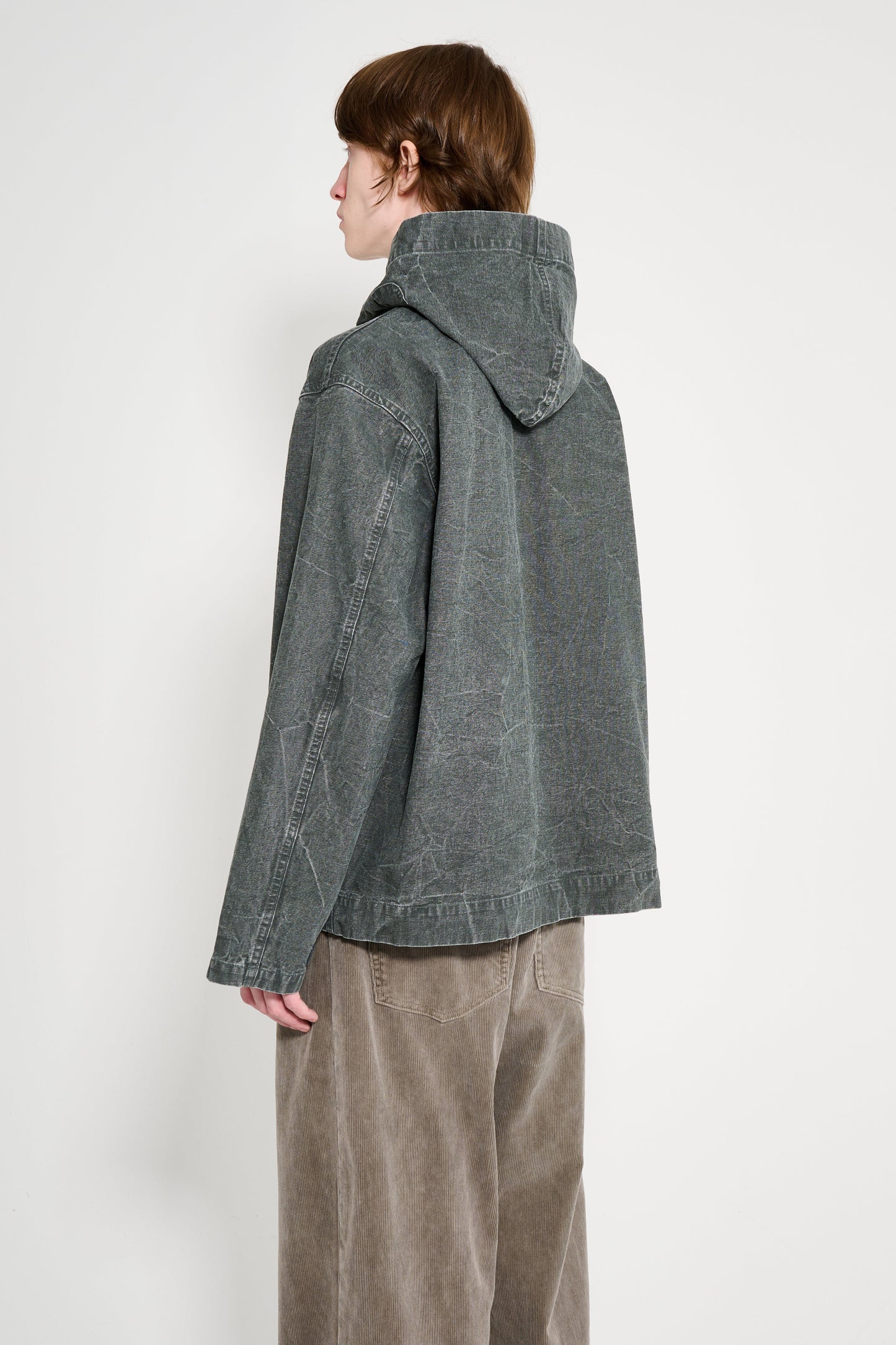 A.PRESSE Vintage US Navy Zip Hood Olive