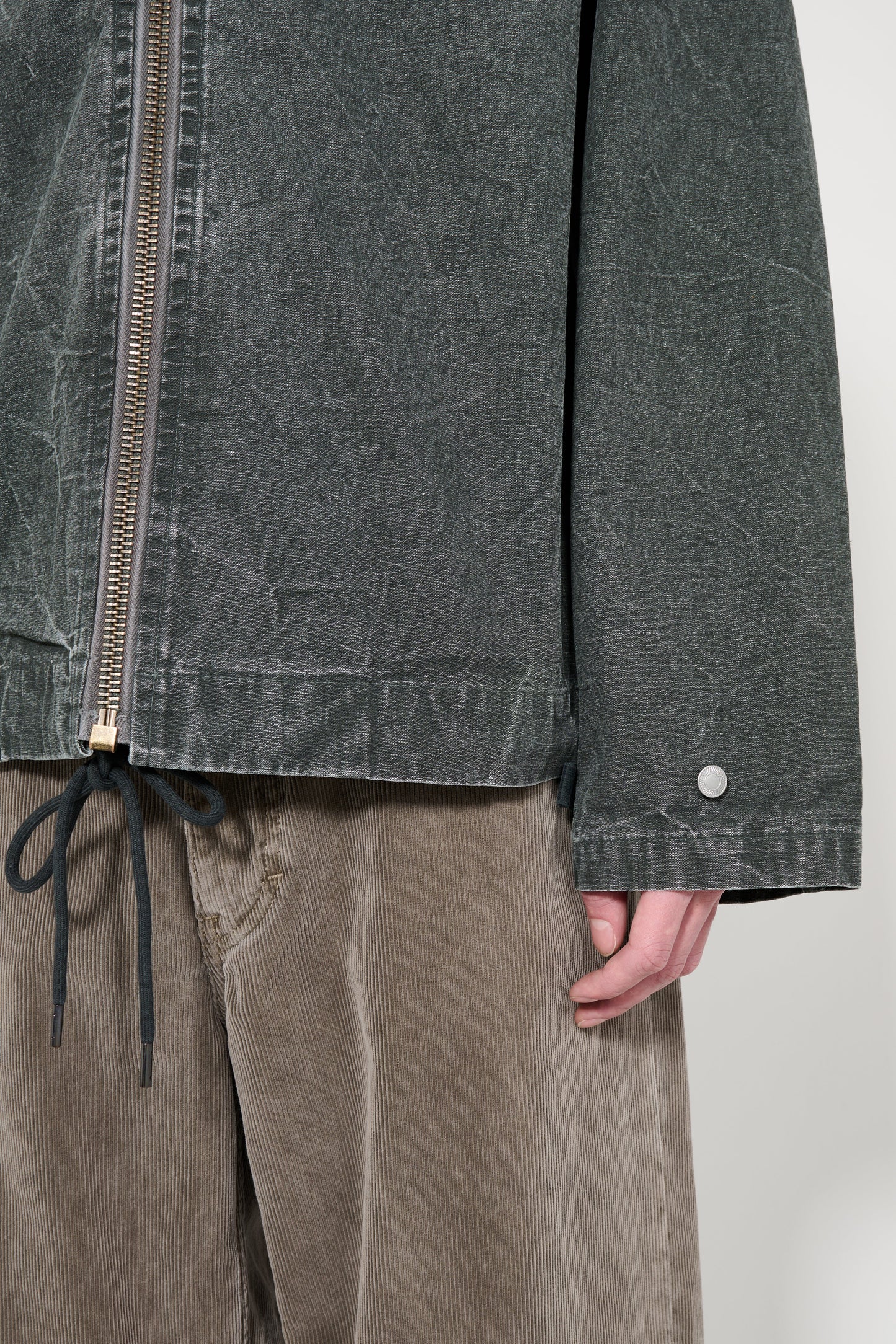 A.PRESSE Vintage US Navy Zip Hood Olive