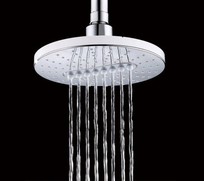 Bright Showers 6.3" 2-Spray Rainfall Shower Head with Adjustable Angles