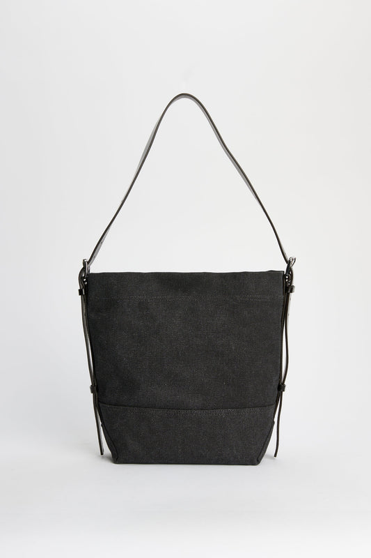 Lemaire Small Belted Tote Ash Black