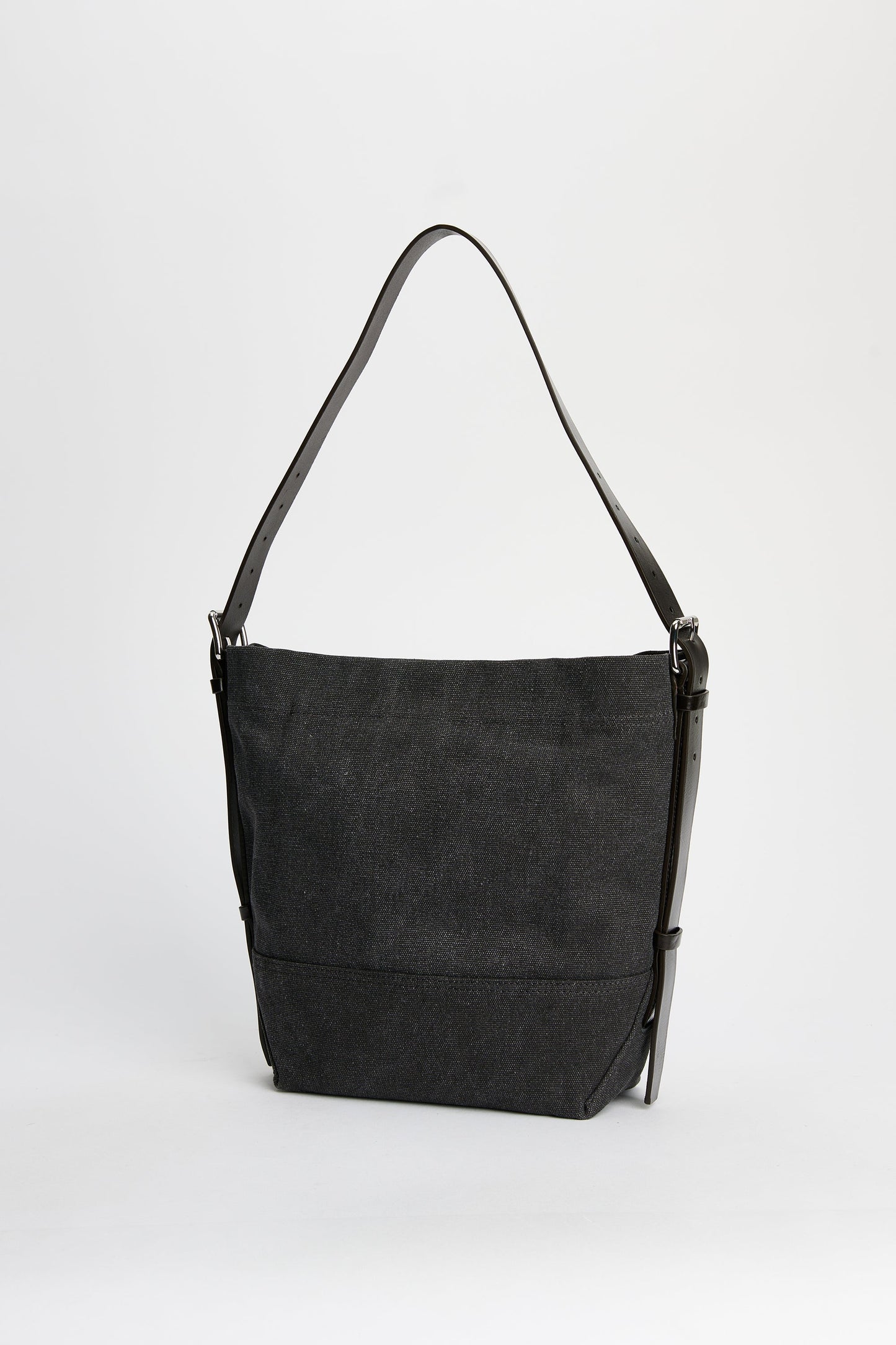 Lemaire Small Belted Tote Ash Black